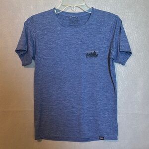Patagonia Blue Short Sleeve Tee Classic Crew